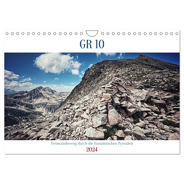 GR 10 Fernwanderweg durch die französischen Pyrenäen (Wandkalender 2024 DIN A4 quer), CALVENDO Monatskalender, Calvendo, Jan M.