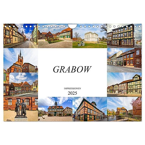 Grabow Impressionen (Wandkalender 2025 DIN A4 quer), CALVENDO Monatskalender, Calvendo, Dirk Meutzner