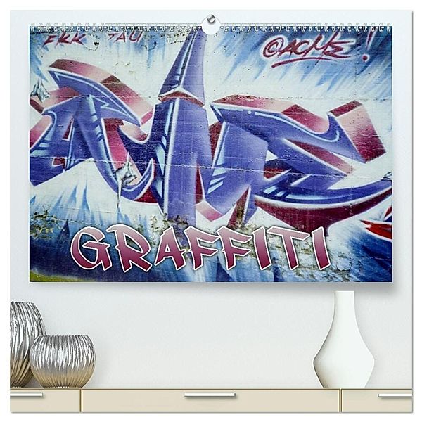 Graffiti - Kunst aus der Dose (hochwertiger Premium Wandkalender 2024 DIN A2 quer), Kunstdruck in Hochglanz, ACME