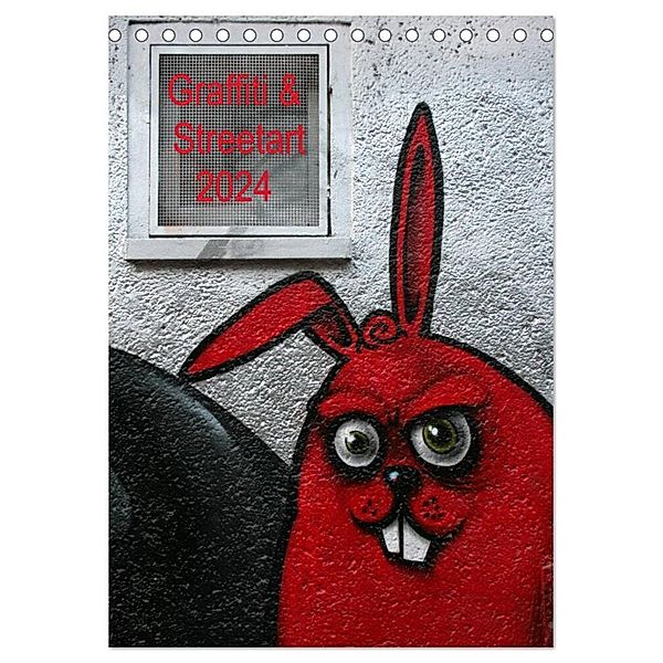 Graffiti & Streetart 2024 / CH-Version (Tischkalender 2024 DIN A5 hoch), CALVENDO Monatskalender, Kerstin Stolzenburg