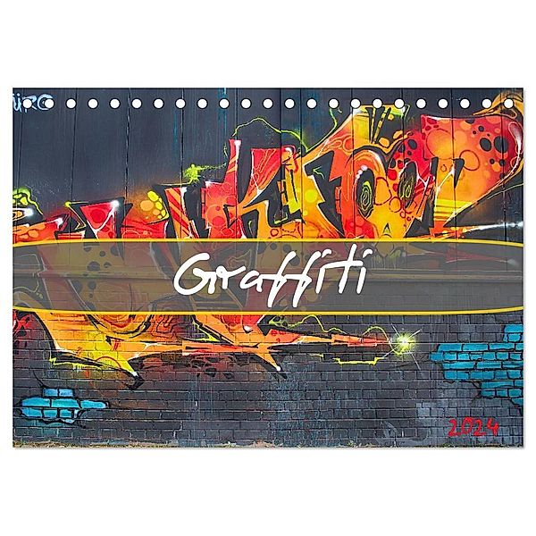 Graffiti (Tischkalender 2024 DIN A5 quer), CALVENDO Monatskalender, Dirk Meutzner