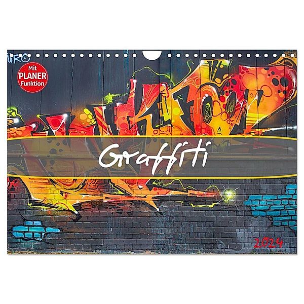 Graffiti (Wandkalender 2024 DIN A4 quer), CALVENDO Monatskalender, Dirk Meutzner