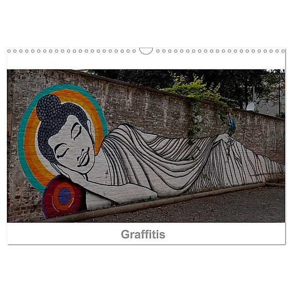 Graffitis (Wandkalender 2024 DIN A3 quer), CALVENDO Monatskalender, Ms