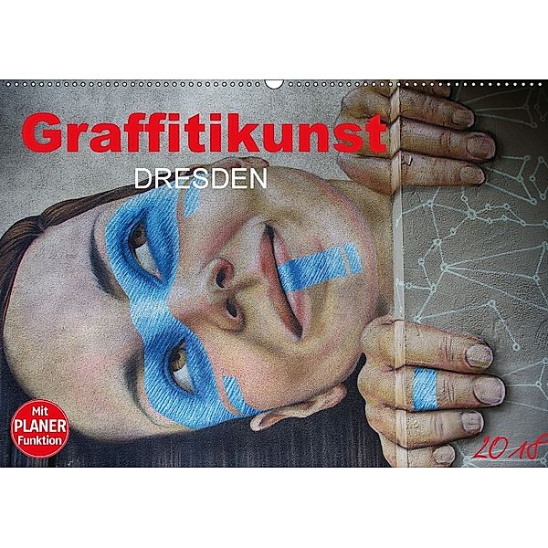 Graffitkunst Dresden (Wandkalender 2018 DIN A2 quer) Dieser erfolgreiche Kalender wurde dieses Jahr mit gleichen Bildern, Dirk Meutzner