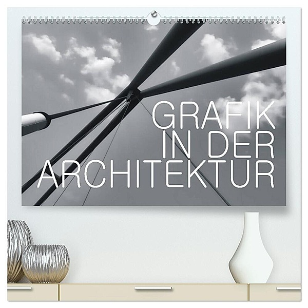 GRAFIK IN DER ARCHITEKTUR (hochwertiger Premium Wandkalender 2024 DIN A2 quer), Kunstdruck in Hochglanz, Walter J. Richtsteig