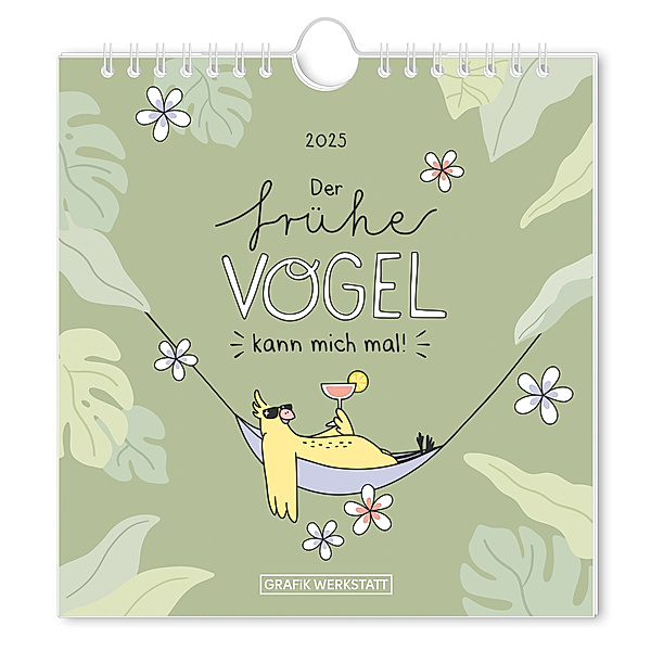 Grafik Werkstatt Postkartenkalender 2025 Der frühe Vogel