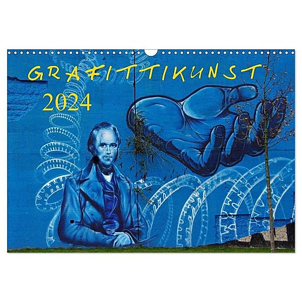 Grafittikunst (Wandkalender 2024 DIN A3 quer), CALVENDO Monatskalender, Klaus Fröhlich