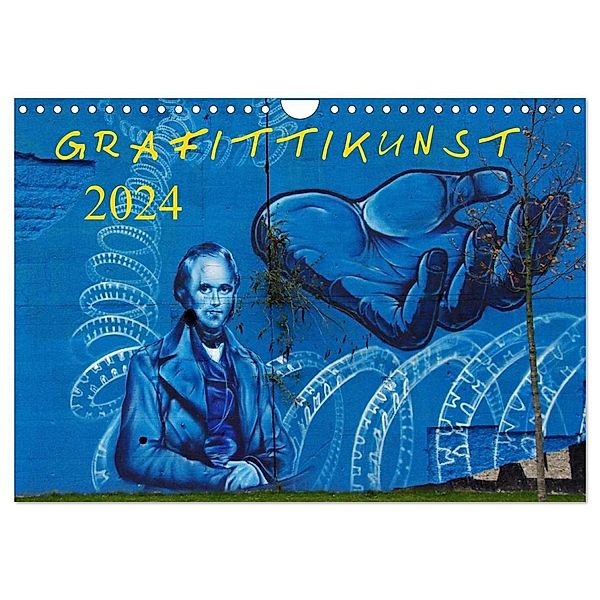Grafittikunst (Wandkalender 2024 DIN A4 quer), CALVENDO Monatskalender, Klaus Fröhlich