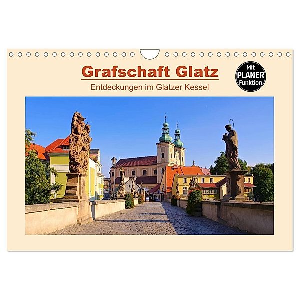 Grafschaft Glatz - Entdeckungen im Glatzer Kessel (Wandkalender 2024 DIN A4 quer), CALVENDO Monatskalender, LianeM
