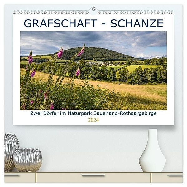 Grafschaft - Schanze (hochwertiger Premium Wandkalender 2024 DIN A2 quer), Kunstdruck in Hochglanz, Heidi Bücker