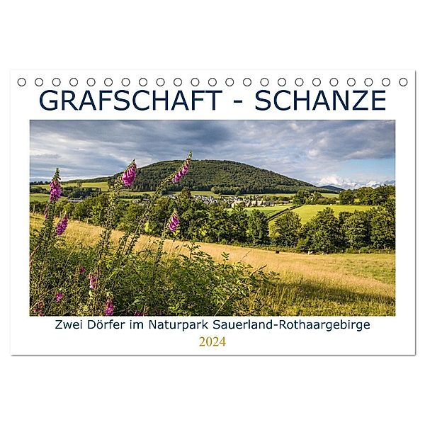 Grafschaft - Schanze (Tischkalender 2024 DIN A5 quer), CALVENDO Monatskalender, Heidi Bücker