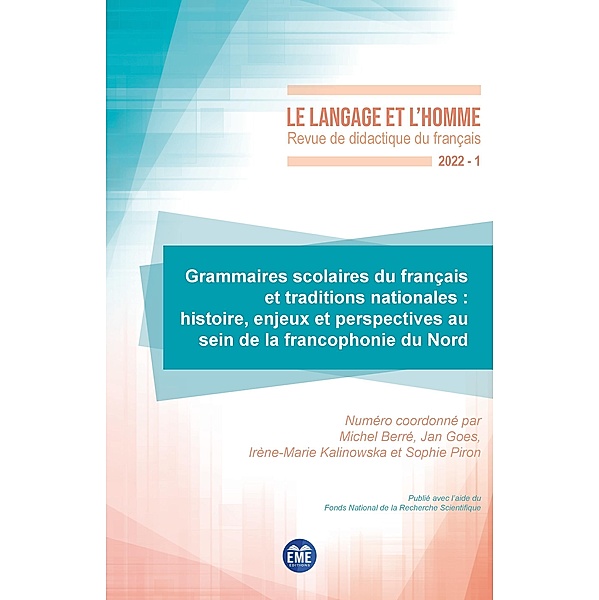 Grammaires scolaires du français et traditions nationales, Berre, Goes, Kalinowska, Piron