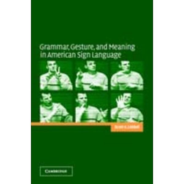 Grammar, Gesture, and Meaning in American Sign Language, Scott K. Liddell