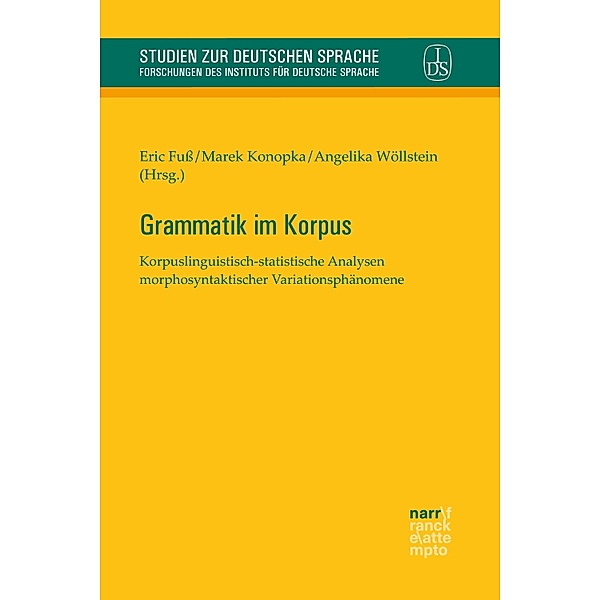 Grammatik im Korpus / Studien zur deutschen Sprache Bd.80