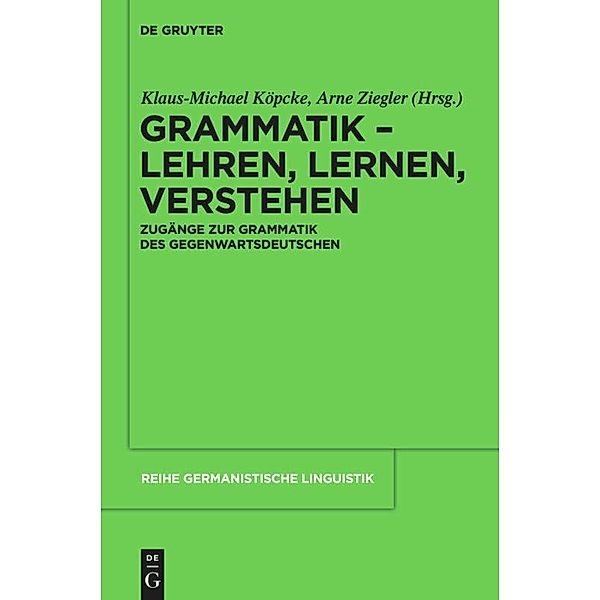 Grammatik - Lehren, Lernen, Verstehen