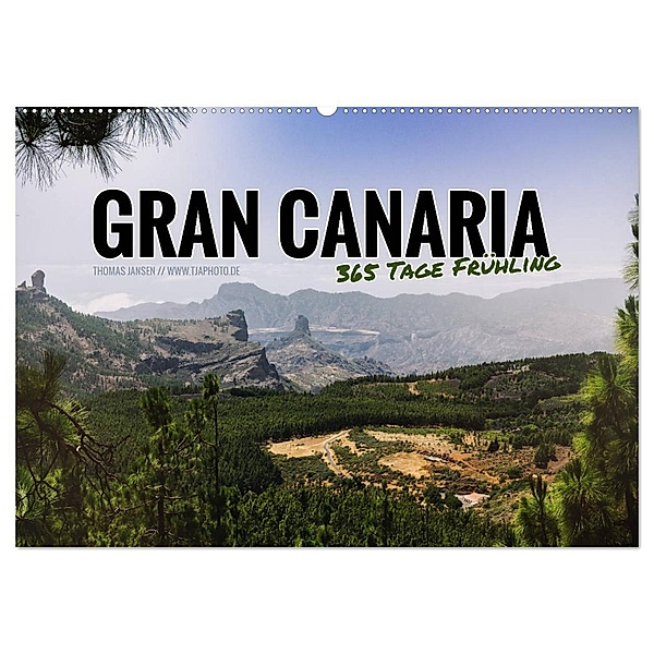 Gran Canaria - 365 Tage Frühling (Wandkalender 2024 DIN A2 quer), CALVENDO Monatskalender, Thomas Jansen - tjaphoto.de
