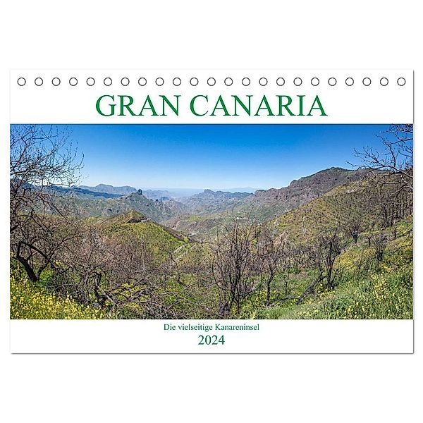 Gran Canaria - Die vielseitige Kanareninsel (Tischkalender 2024 DIN A5 quer), CALVENDO Monatskalender, pixs:sell