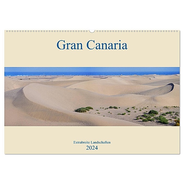 Gran Canaria - Extrabreite Landschaften (Wandkalender 2024 DIN A2 quer), CALVENDO Monatskalender, Martin Wasilewski