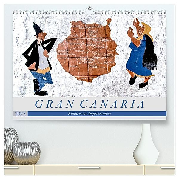 Gran Canaria - Kanarische Impressionen (hochwertiger Premium Wandkalender 2025 DIN A2 quer), Kunstdruck in Hochglanz, Calvendo, Dieter Meyer