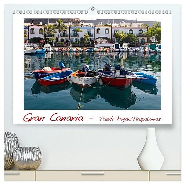 Gran Canaria - Puerto Mogan/Maspalomas (hochwertiger Premium Wandkalender 2024 DIN A2 quer), Kunstdruck in Hochglanz, Michael Bücker