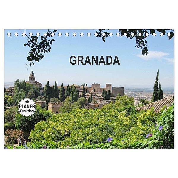 Granada (Tischkalender 2024 DIN A5 quer), CALVENDO Monatskalender, Andrea Ganz