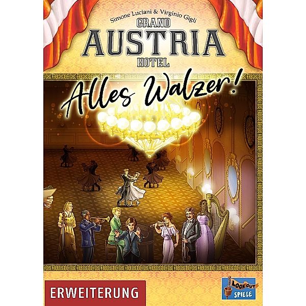 Asmodee, Lookout Spiele Grand Austria Hotel - Alles Walzer, Simone Luciani, Virginio Gigli