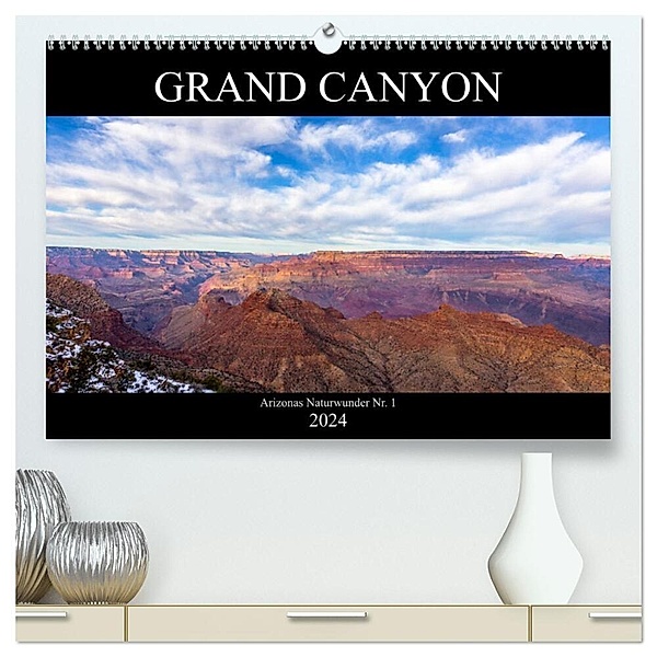 GRAND CANYON - Einblicke (hochwertiger Premium Wandkalender 2024 DIN A2 quer), Kunstdruck in Hochglanz, Kai Ostermann