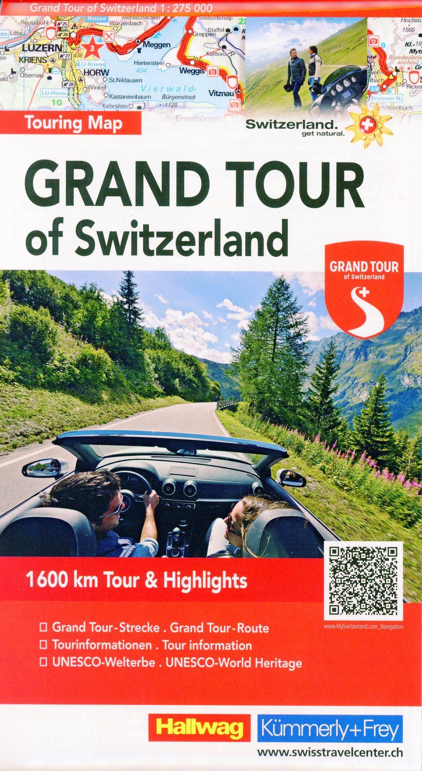 Grand Tour of Switzerland, Touring Map Buch jetzt online bei Weltbild.ch  bestellen