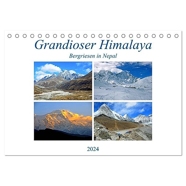 Grandioser Himalaya, Bergriesen in Nepal (Tischkalender 2024 DIN A5 quer), CALVENDO Monatskalender, Ulrich Senff