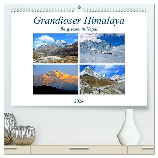 Grandioser Himalaya, Bergriesen in Nepal (hochwertiger Premium Wandkalender 2024 DIN A2 quer), Kunstdruck in Hochglanz, Ulrich Senff