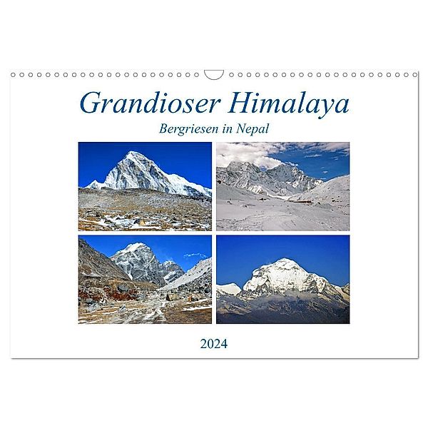 Grandioser Himalaya, Bergriesen in Nepal (Wandkalender 2024 DIN A3 quer), CALVENDO Monatskalender, Ulrich Senff