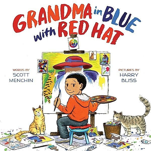 Grandma in Blue with Red Hat, Scott Menchin
