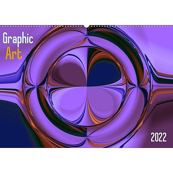 Graphic Art 2022 (Wandkalender 2022 DIN A2 quer), Peter Hebgen