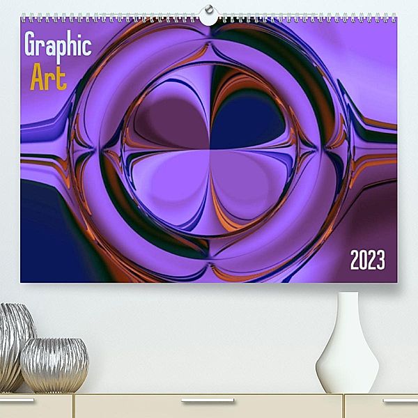Graphic Art 2023 (Premium, hochwertiger DIN A2 Wandkalender 2023, Kunstdruck in Hochglanz), Peter Hebgen