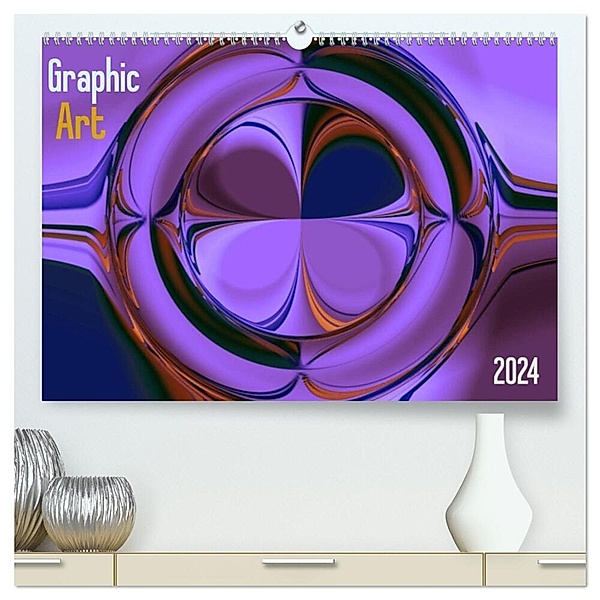 Graphic Art 2024 (hochwertiger Premium Wandkalender 2024 DIN A2 quer), Kunstdruck in Hochglanz, Peter Hebgen