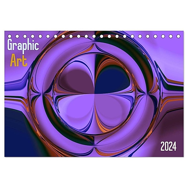 Graphic Art 2024 (Tischkalender 2024 DIN A5 quer), CALVENDO Monatskalender, Peter Hebgen