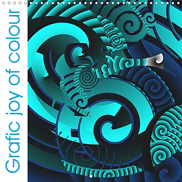 Graphic joy of colour (Wall Calendar 2023 300 × 300 mm Square), Heidemarie Sattler