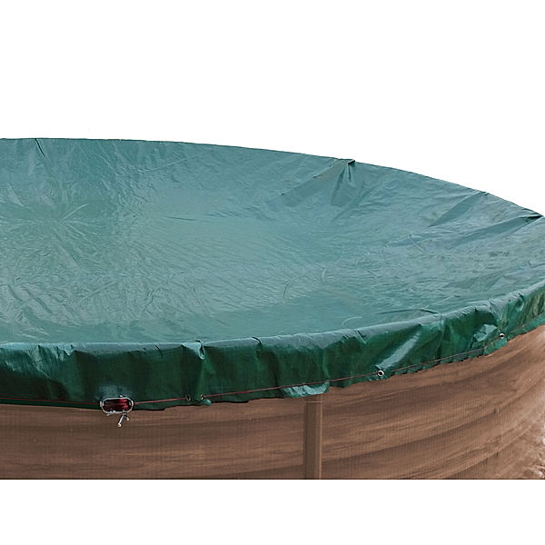 Grasekamp Abdeckplane für Pool oval 800x400cm  Planenmaß 880x480cm Sommer Winter