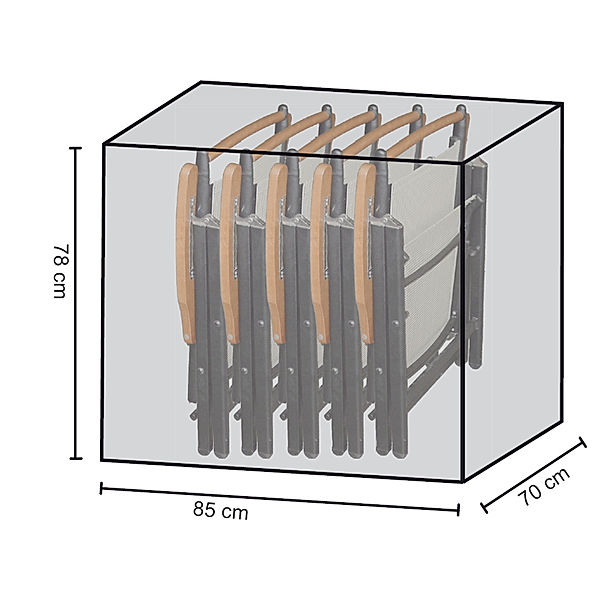 Grasekamp Stuhlhülle Schutzhaube Plane für 4-6  Klappstühle