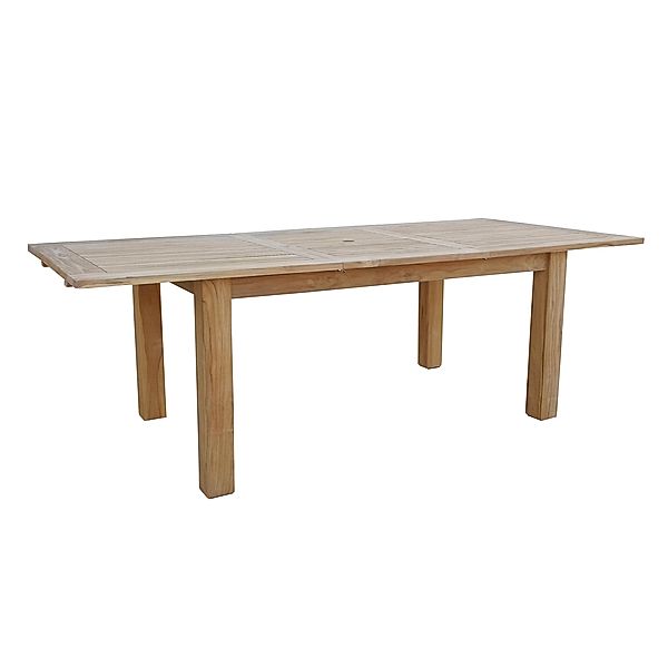 Grasekamp Teak Tisch 120/180x90 cm ausziehbar  Esstisch Gartenmöbel Gartentisch  Holztisch