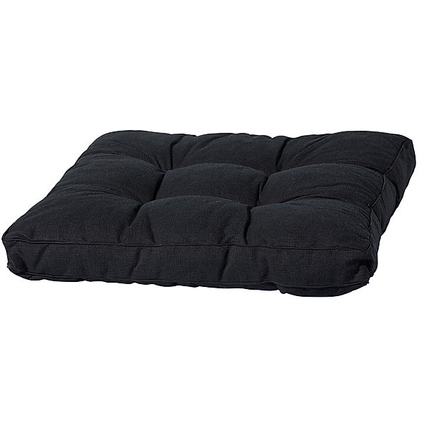 Grasekamp Universell Lounge Kissen 73x73cm Schwarz  Palettenkissen Sitzkissen Auflage