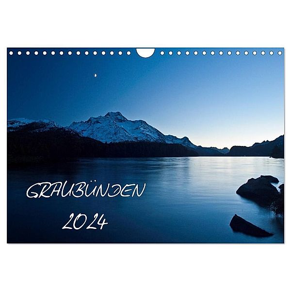 Graubünden - Die schönsten Bilder (Wandkalender 2024 DIN A4 quer), CALVENDO Monatskalender, Armin Mathis