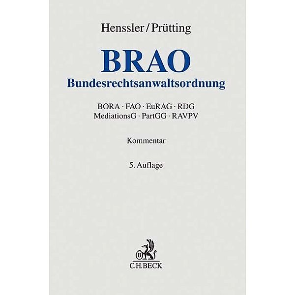 Grauer Kommentar / Bundesrechtsanwaltsordnung (BRAO), Kommentar