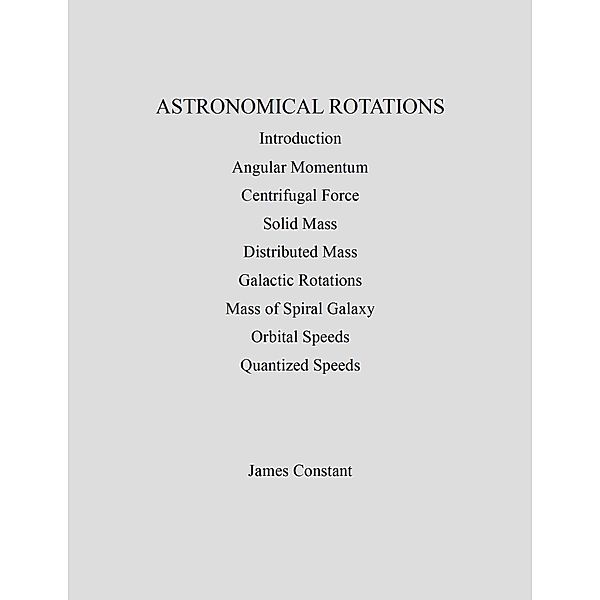 Gravitation: Astronomical Rotations, James Constant