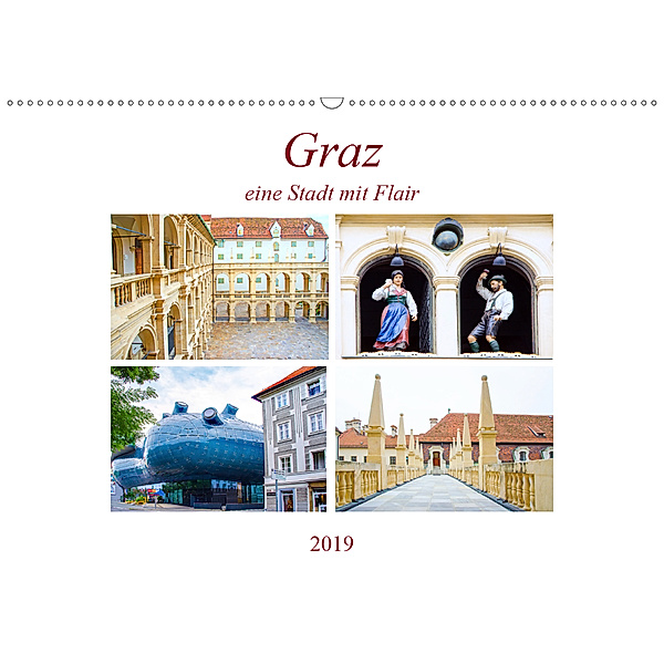 Graz - eine Stadt mit Flair (Wandkalender 2019 DIN A2 quer), Nina Schwarze