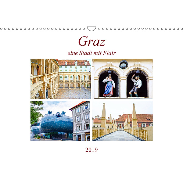 Graz - eine Stadt mit Flair (Wandkalender 2019 DIN A3 quer), Nina Schwarze