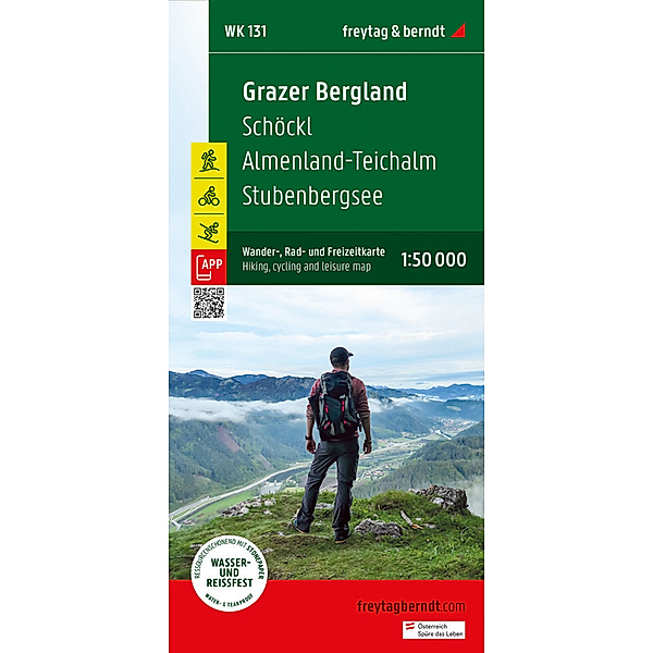 Grazer Bergland, Wander-, Rad- und Freizeitkarte 1:50.000, freytag & berndt, WK 131