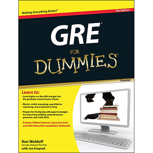 GRE For Dummies, Ron Woldoff, Joseph Kraynak