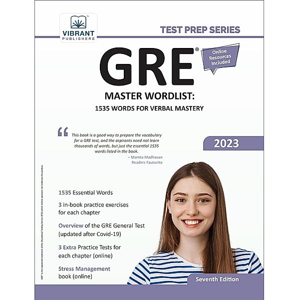 GRE Master Wordlist: 1535 Words for Verbal Mastery (Test Prep Series) / Test Prep Series, Vibrant Publishers