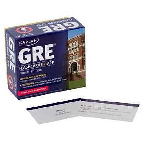 GRE Vocabulary Flashcards + App, Kaplan Test Prep